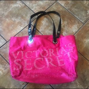 Large Victoria secret pink tote purse